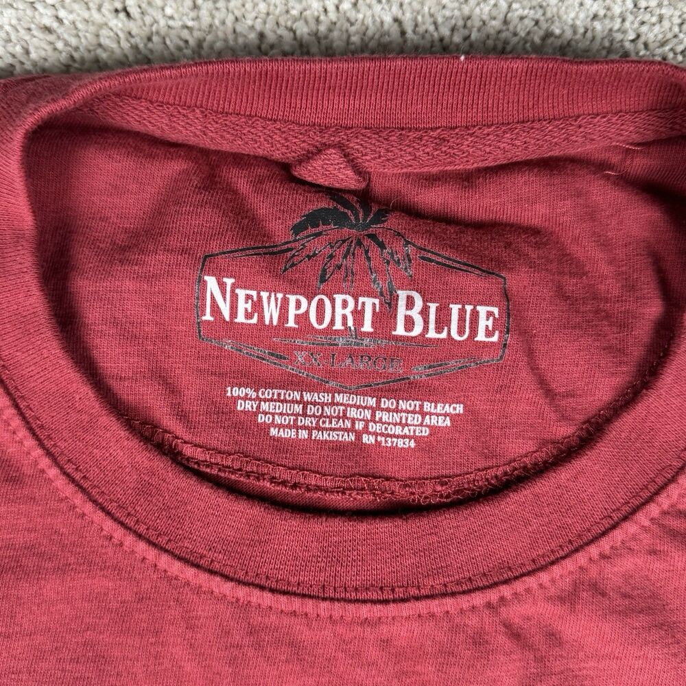 LOT OF 2 Newport Blue TShirts Motorcycle Classic Cars Y2K VTG Graphic Mens 2XL - Picture 6 of 13